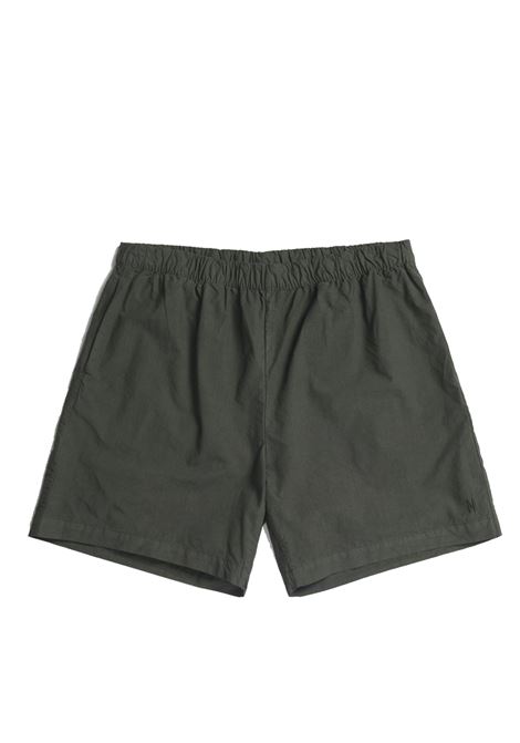 pantaloncini cotton tencel uomo verde olive NORSE PROJECTS | N35-06168131